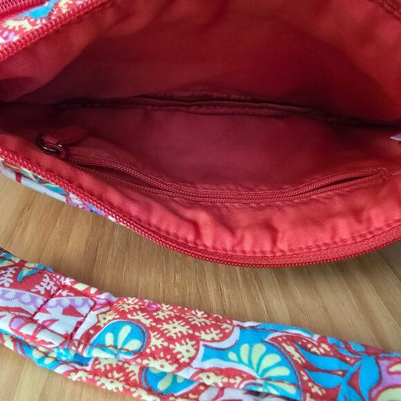 Vera Bradley Crossbody Paisley in Paradise Quilted Pink Bag Adjustable Purse - Picture 7 of 12